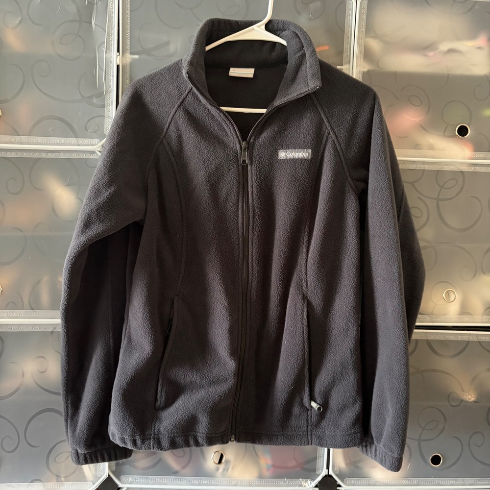 Columbia Womens Benton Springs Full Zip Fleece Jacket Black Small S